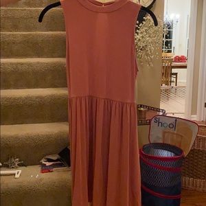 Forever 21 fit and flare sunset pink sun dress.